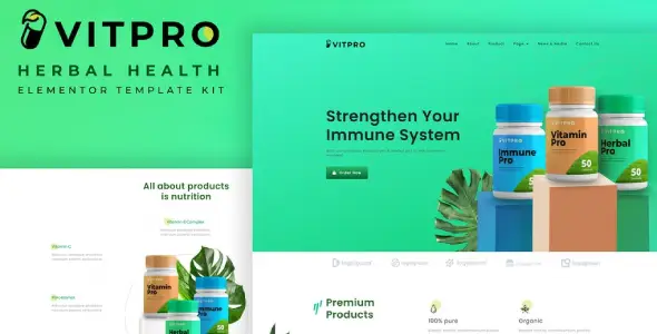 Vitpro-Herbal-Health-Elementor-Template-kit Vitpro – Herbal Health Elementor Template kit - Image 1