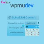 WPMU DEV Schedule Selected Content