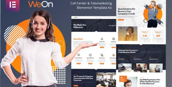WeOn-Call-Center-Telemarketing-Elementor-Template-Kit WeOn – Call Center & Telemarketing Elementor Template Kit - Image 1