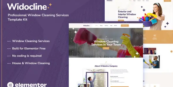 Widocline-Professional-Window-Cleaning-Services-Template-Kit Widocline – Professional Window Cleaning Services Template Kit - Image 1
