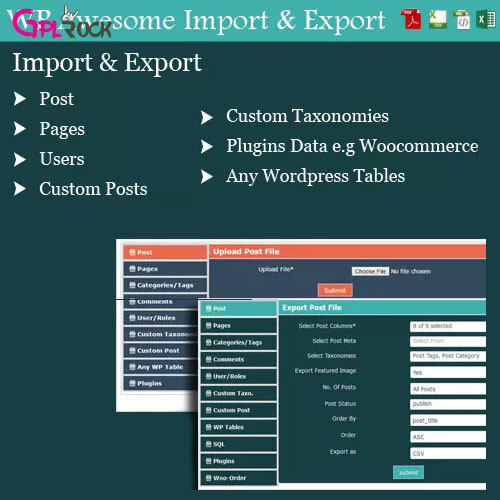 WordPress-Awesome-Import-Export-Plugin WordPress Awesome Import & Export Plugin - Image 1