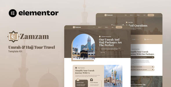 Zamzam-Umrah-Hajj-Tour-Travel-Elementor-Template-Kit Zamzam - Umrah & Hajj Tour Travel Elementor Template Kit - Image 1