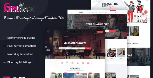 Ziston-Directory-Listings-Elementor-Template-Kit Ziston – Directory & Listings Elementor Template Kit - Image 1