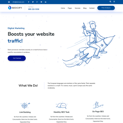 Seocify SEO And Digital Marketing Agency WordPress Theme