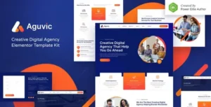 Aguvic – Creative Digital Agency Elementor Template Kit