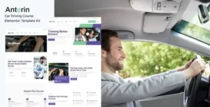 Anterin – Car Driving Course Elementor Template Kit