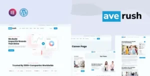 Averush – Digital Marketing & Creative Agency Elementor Template Kit