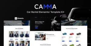 Camma – Car Rental Elementor Template Kit
