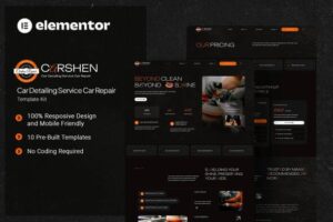Carshen – Car Detailing Service Car Repair Elementor Template Kit