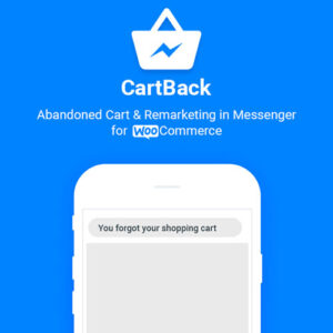 CartBack | WooCommerce Abandoned Cart & Remarketing in Facebook Messenger