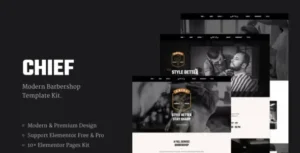 Chief – Modern Barbershop Template Kit