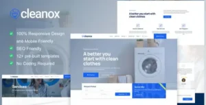 Cleanox – Laundry Service Elementor Template Kit