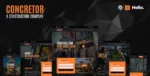 Concretor – Real Estate Construction Elementor Template Kit