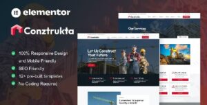 Conztrukta – Construction Service Elementor Template Kit