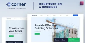 Corner – Construction & Building Elementor Template Kit