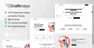 CraftMaya – IT Solutions & Services Company Elementor Template Kit