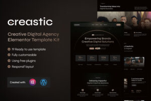 Creastic – Creative Digital Agency Elementor Template Kit