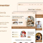 Crevia – Craft & Handmade Creations Elementor Template Kit