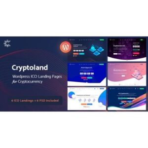 Crypto-land – Crypto Currency Landing Page WordPress Theme