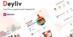 Deyliv – Food Delivery App Elementor Template Kit