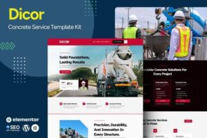 Dicor – Concrete Service Elementor Template Kit