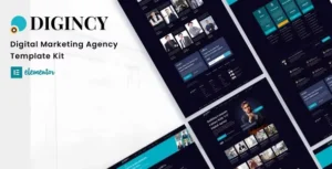 Digincy – Digital Marketing Agency Elementor Template Kit