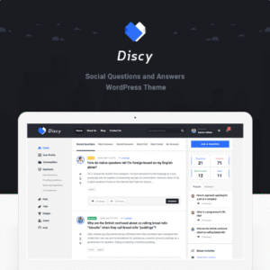 Discy – Social Questions and Answers WordPress Theme