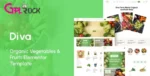 Diva – Organic Vegetables & Fruits Elementor Template Kit