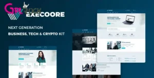 Execoore – Tech & Fintech Crypto Elementor Template Kit