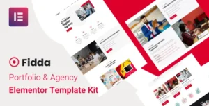 Fidda – Portfolio & Agency Elementor Template Kit
