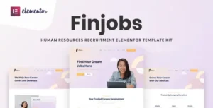 Finjobs – Human Resource Elementor Template Kit