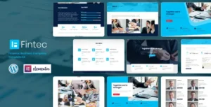 Fintec – Finance, Business Company Elementor Template Kit