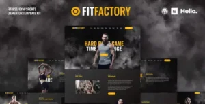 Fit Factory – Fitness Gym Elementor Template Kit