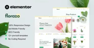 Florazo – WooCommerce Florist & Flower Shop Elementor Template Kit