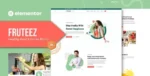Fruteez – Healthy Food & Drinks Brand Elementor Template Kit
