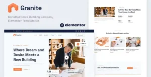 Granite – Construction & Building Company Elementor Template Kit