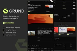 Grund – Creative Digital Agency Elementor Template Kit