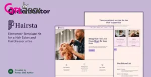 Hairsta – Hair Salon & Hairdresser Elementor Template Kit