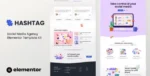 Hashtag – Social Media Agency Elementor Template Kit