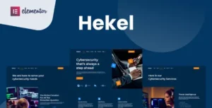 Hekel – Cyber Security Elementor Template Kit