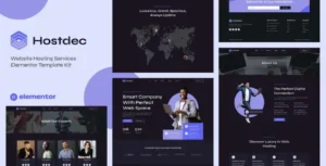 Hostdec – Website Hosting Services Elementor Template Kit