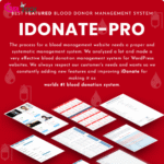 IDonatePro – Blood Donation, Request And Donor Management WordPress Plugin