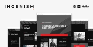 INGENISM – Architectural Design Agency Elementor Template Kit