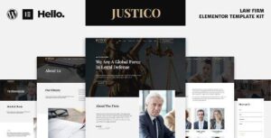 JUSTICO – Law Firm Elementor Template Kit