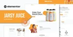 Jarsy Juice – Drink Brand Elementor Template Kit