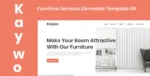 Kaywo – Furniture Services Elementor Template Kit