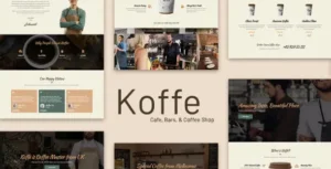 Koffe – Cafe & Coffee Shop Template Kit