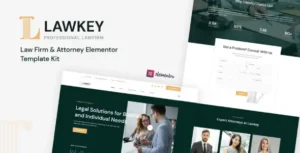 Lawkey – Law Firm & Attorney Elementor Template Kit