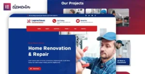 Leprechaun – Home Repair Elementor Template Kit