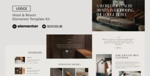 Lodge – Hotel & Resort Elementor Template Kit